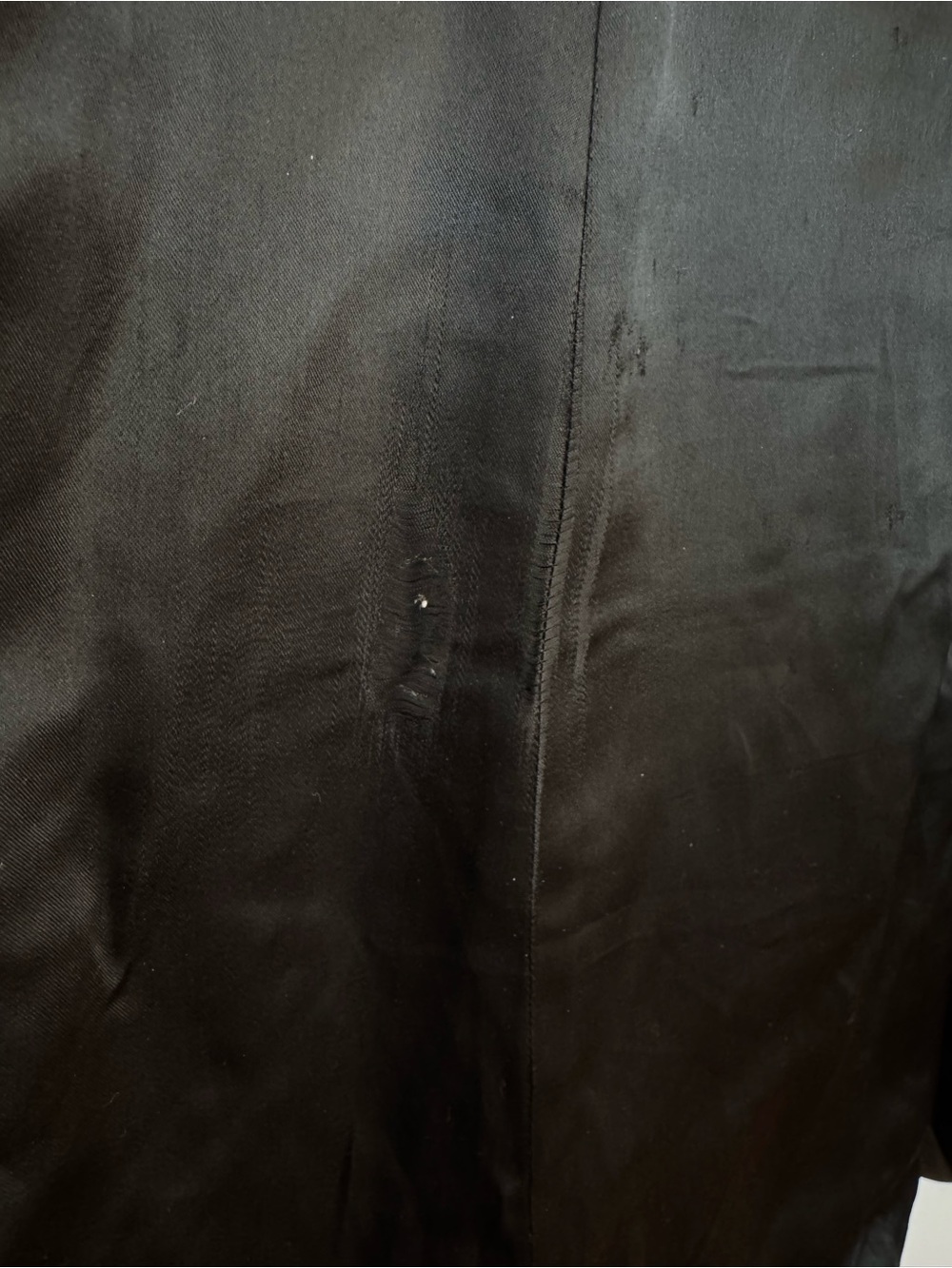 J. Crew Black Single-Breasted Wool & silk lining Pea Coat size 8 - Picture 10 of 11